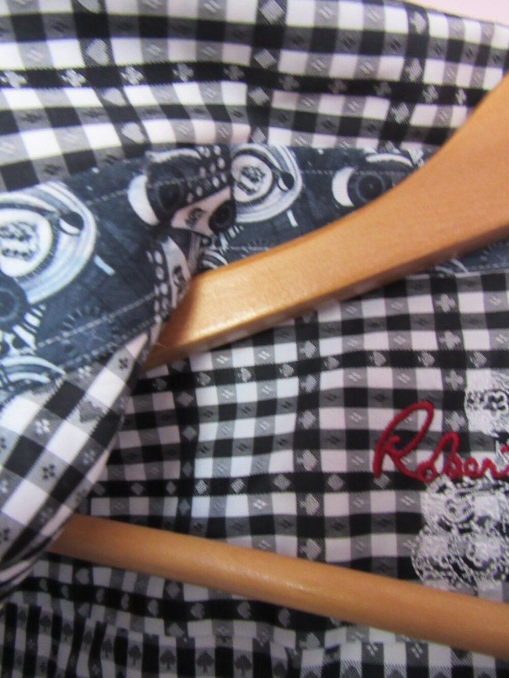 Robert Graham Casual Shirt Mens L Black Geometric Long sleeves - Picture 5 of 12